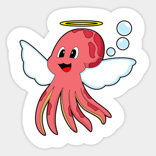 Octopus Angel wings Sticker